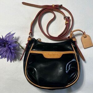 Dooney & Bourke Black and Tan Crossbody Bag